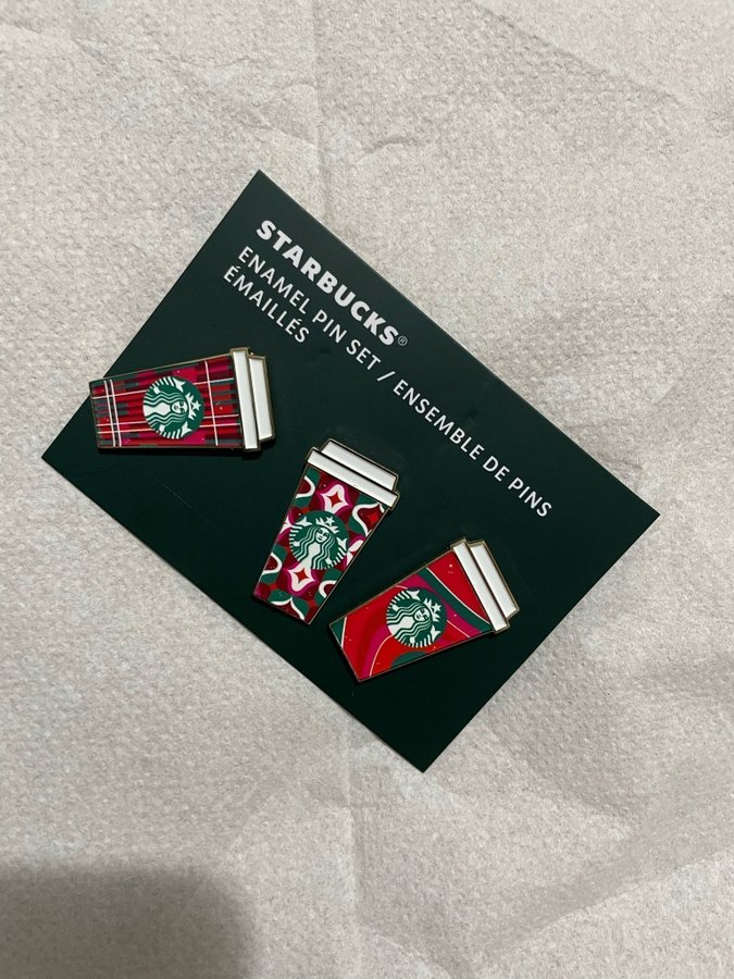 Starbucks enamel pin set