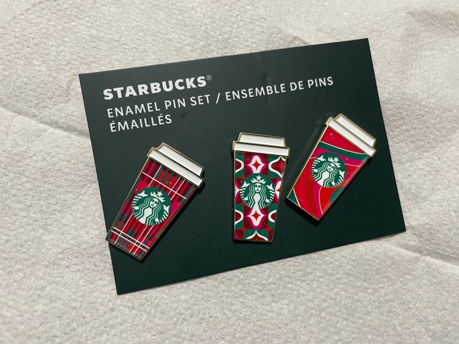 Starbucks enamel pin set