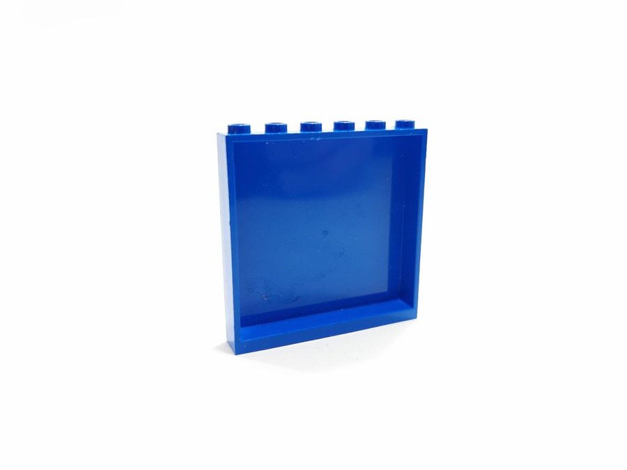 Lego - panel - vägg - 1x6x5 - part 59349 - blå