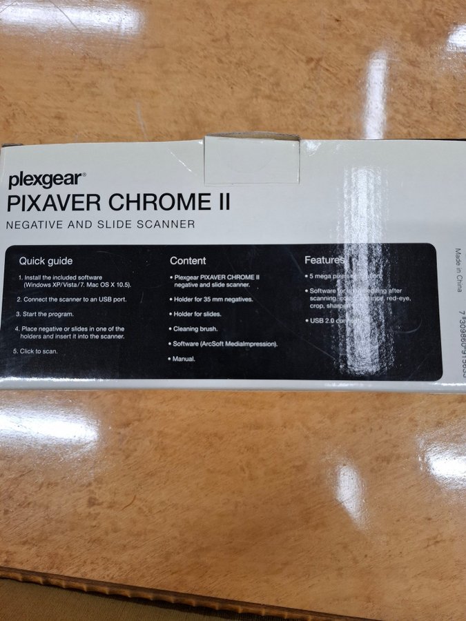 Plexgear Pixaver Chrome II Negativ- och diabildsskanner