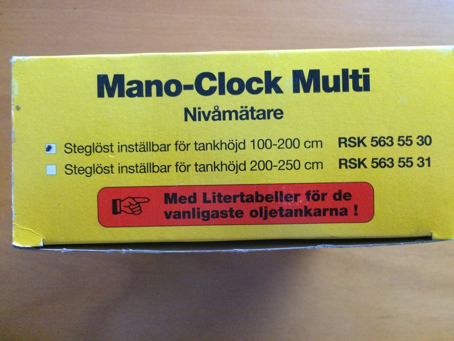 Mano-Clock Multi för tank 100-200cm