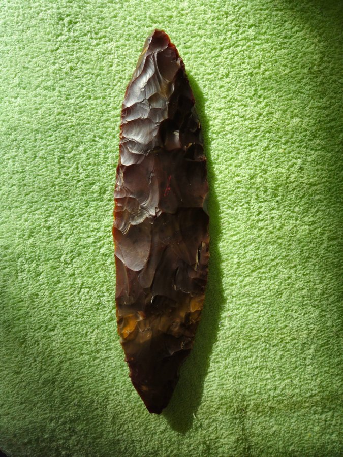 Danish Neolithic flint dagger 21,5 CM