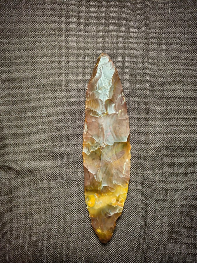 Danish Neolithic flint dagger 21,5 CM