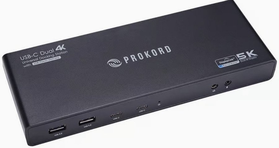 Prokord Dockningsstation USB-C Dual 4K Universal Docking Station