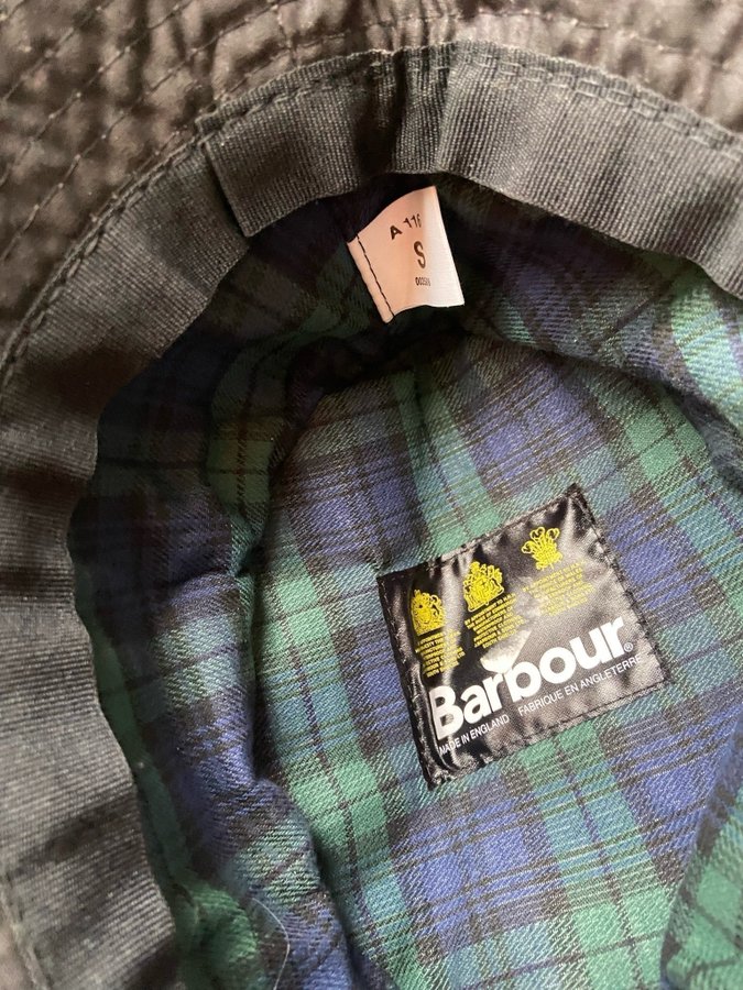 Barbour svart hatt, storlek XS