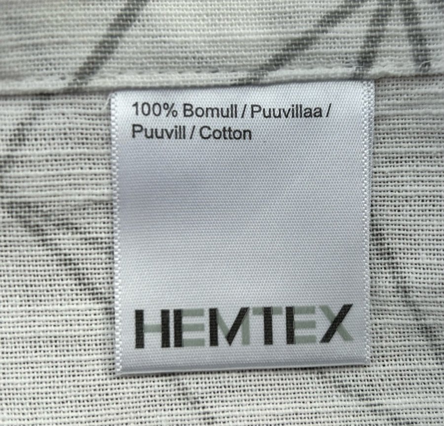 Äkta retro HEMTEX fantastisk fin GARDIN-KAPPA med DISKRET fin mönster