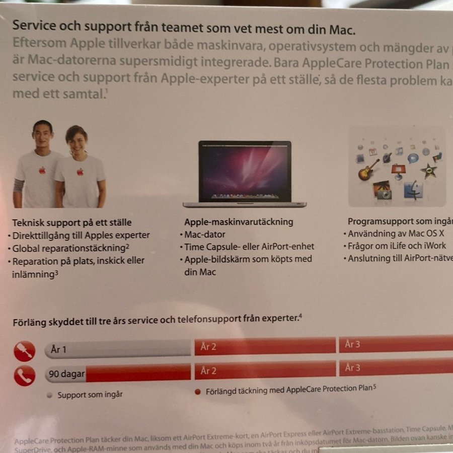 AppleCare protektion Plan Box