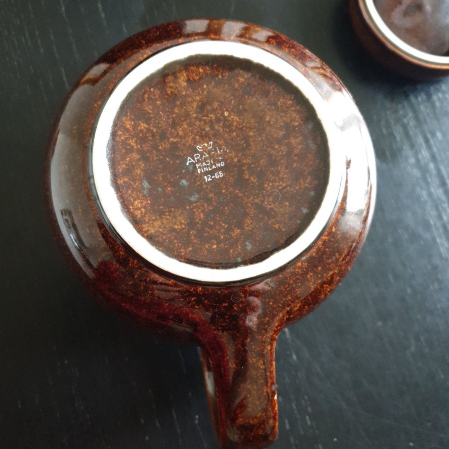 ARABIA ULLA PROCOPÉ VINTAGE KERAMIK 60-tal Kanna kaffe/te