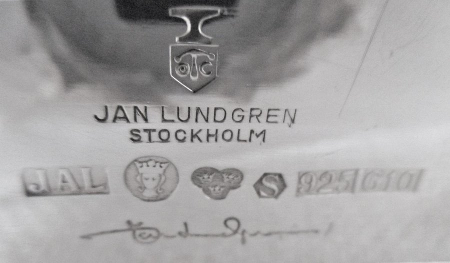 Kanna Äkta Silver Jan Lundgren Fin Fint Skick Sterling