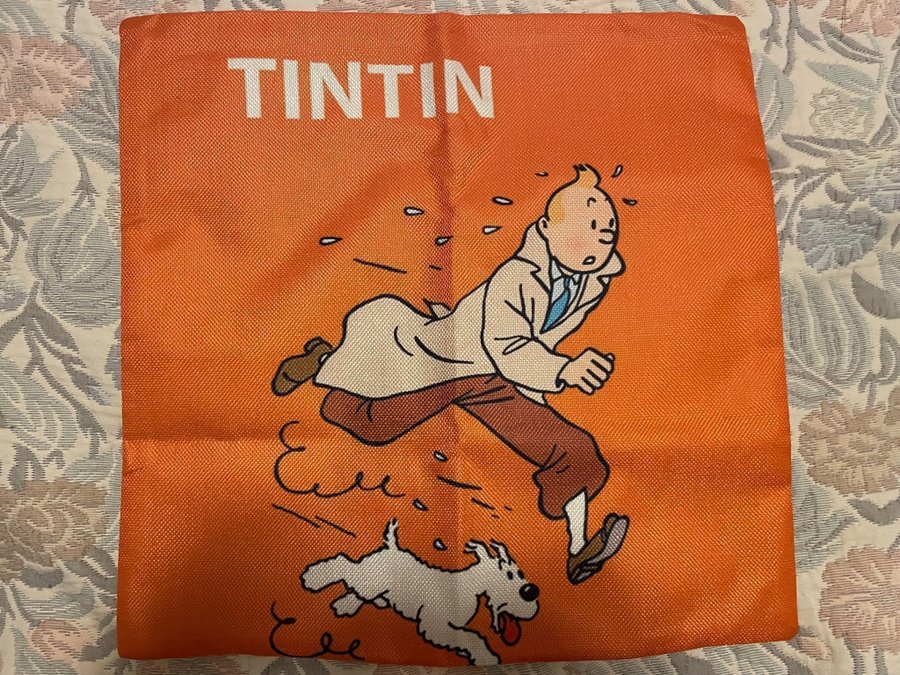 Tintin - Prydnadskuddefodral med klassiskt motiv