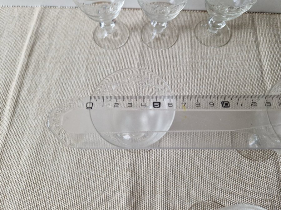 ELON VITVIN - STARKDRYCK GLAS 6 st RETRO VINTAGE