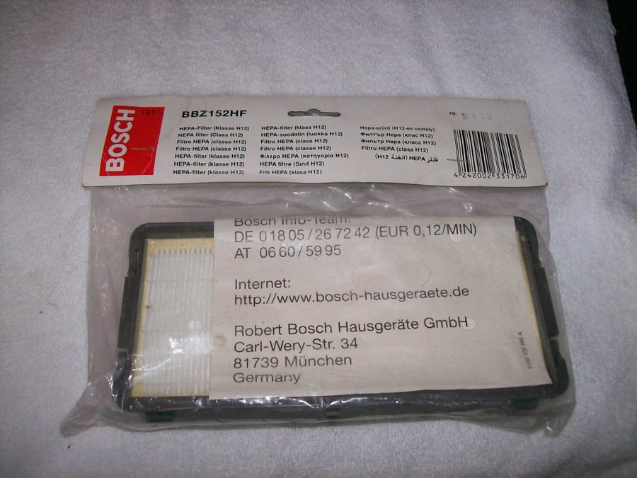 Bosch BBZ152HF HEPA-filter