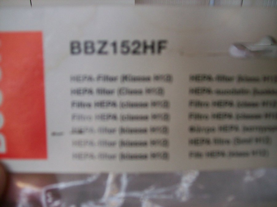 Bosch BBZ152HF HEPA-filter