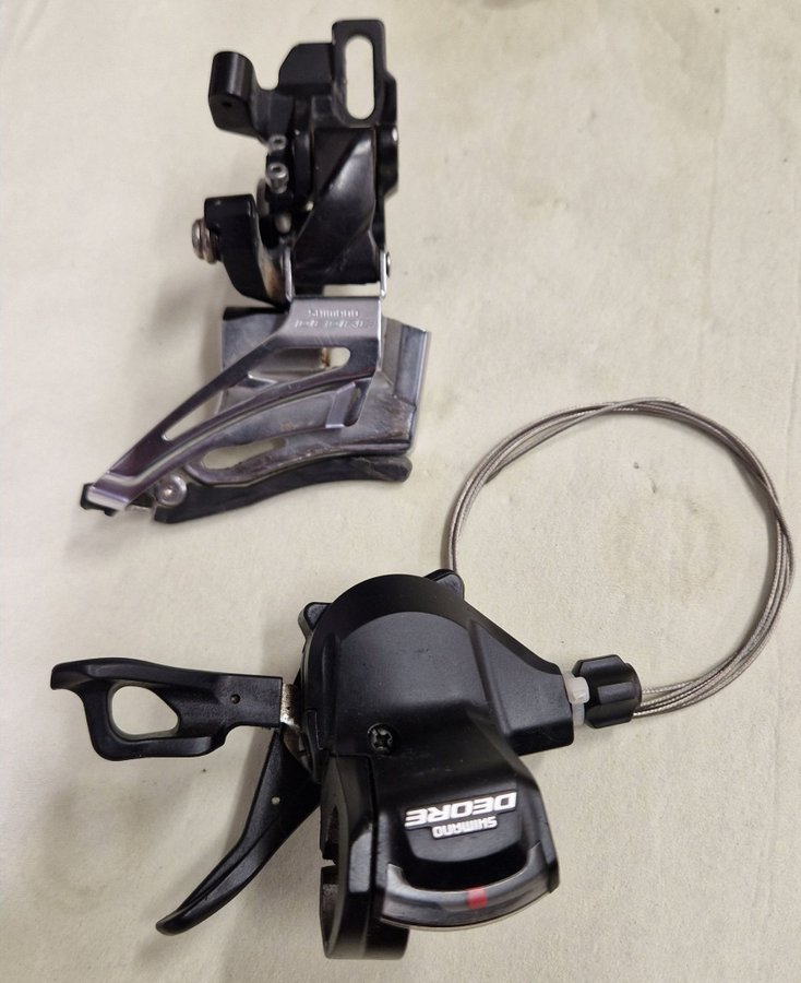 Shimano Deore 2x framväxel  växelreglage