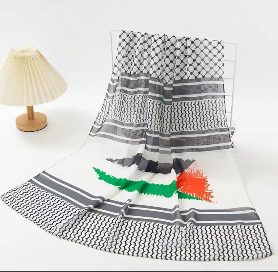 Keffiyeh Palestine Chiffong Hijab Scarf