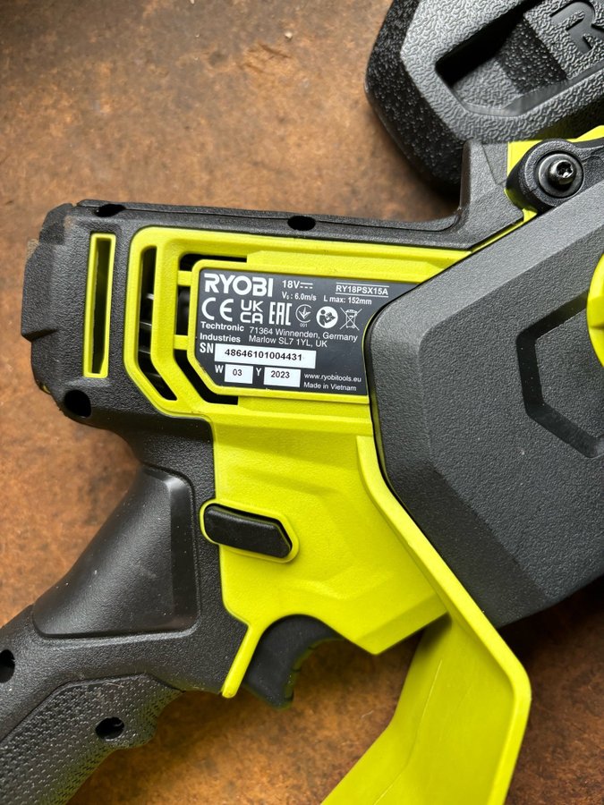 Ryobi grensåg 18v