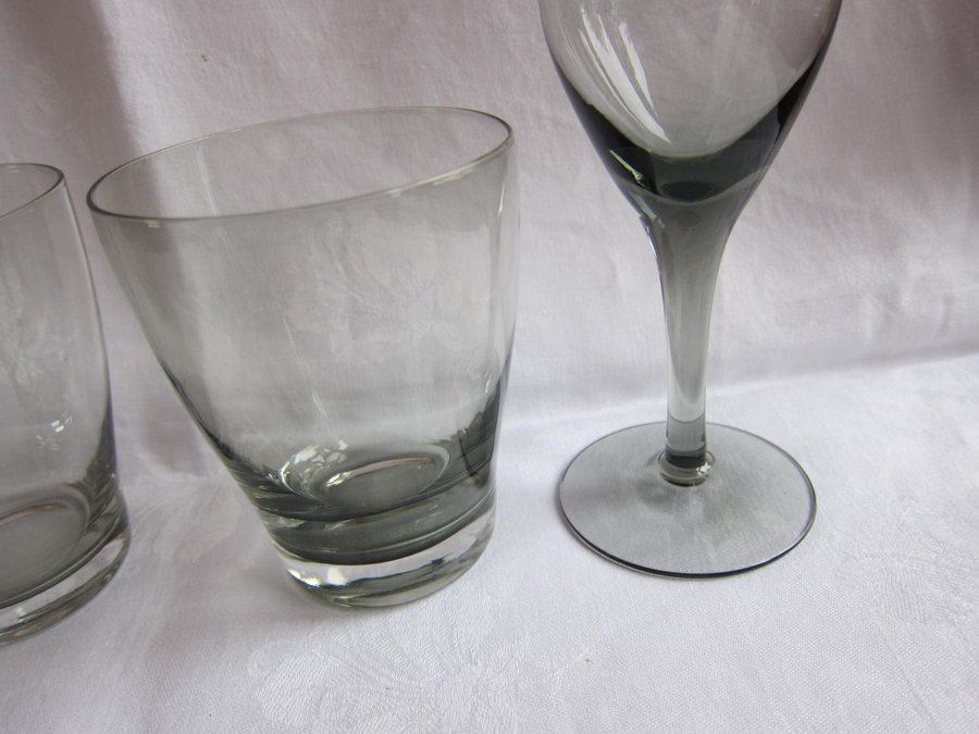 4 glas 1 + 3 Selterglas, Reijmyre 50-tal