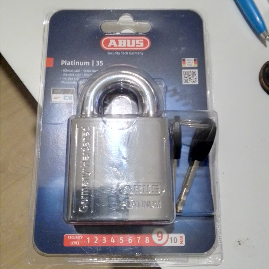 ABUS Platinum 35 Lås,lågt utrop