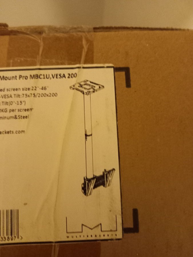 Brand New Multibrackets M Ceiling Mount Pro MBC1U VESA 200