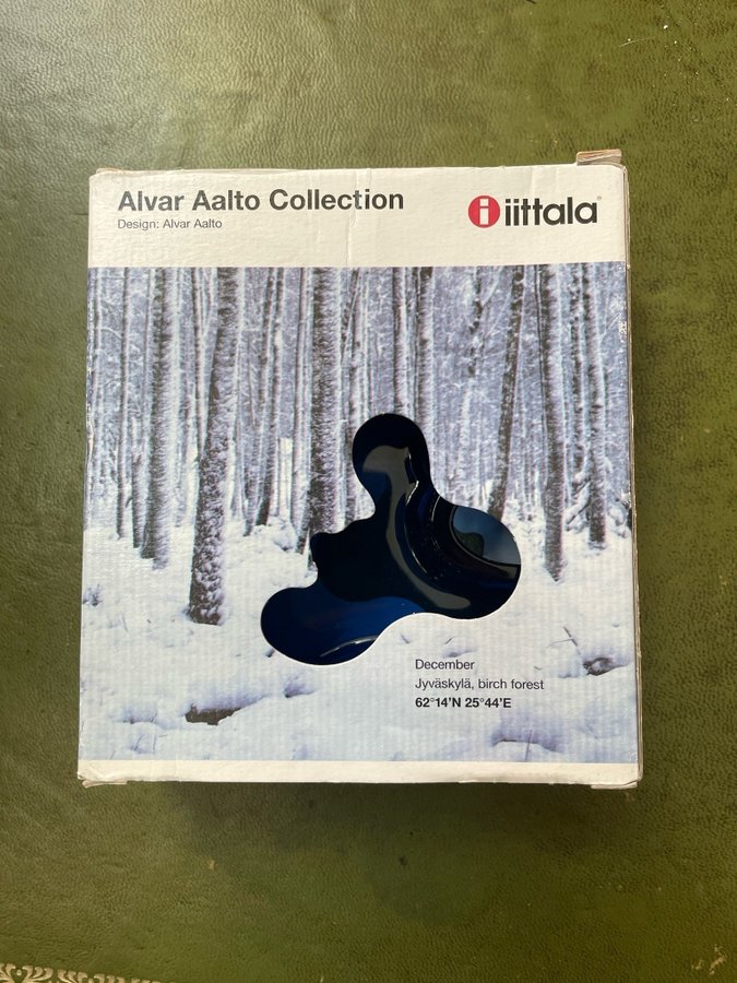 IITTALA ALVAR AALTO skål ultramarinblå NY