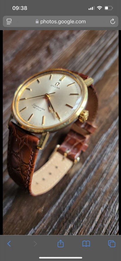 Vintage Omega Seamaster De Ville i Guldplätering med Box