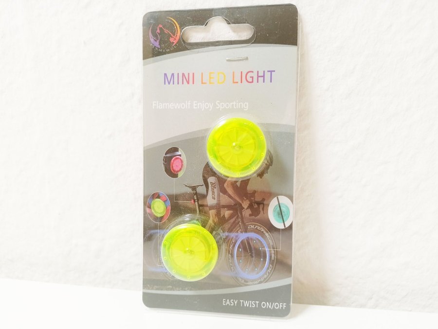 MINI LED LIGHT FAST ELLER BLINKANDE LJUS EASY TWIST ON OFF NY OÖPPNAD OANVÄND