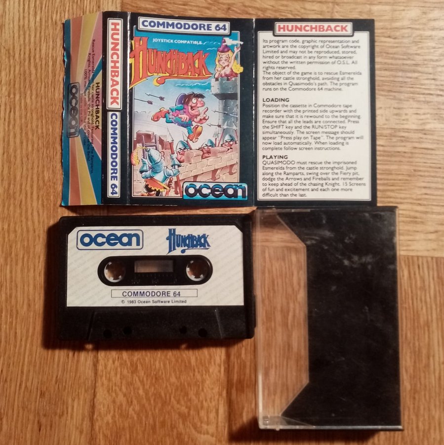 Hunchback (Ocean Software) ->TESTAD<- Commodore 64 / C64 Spel