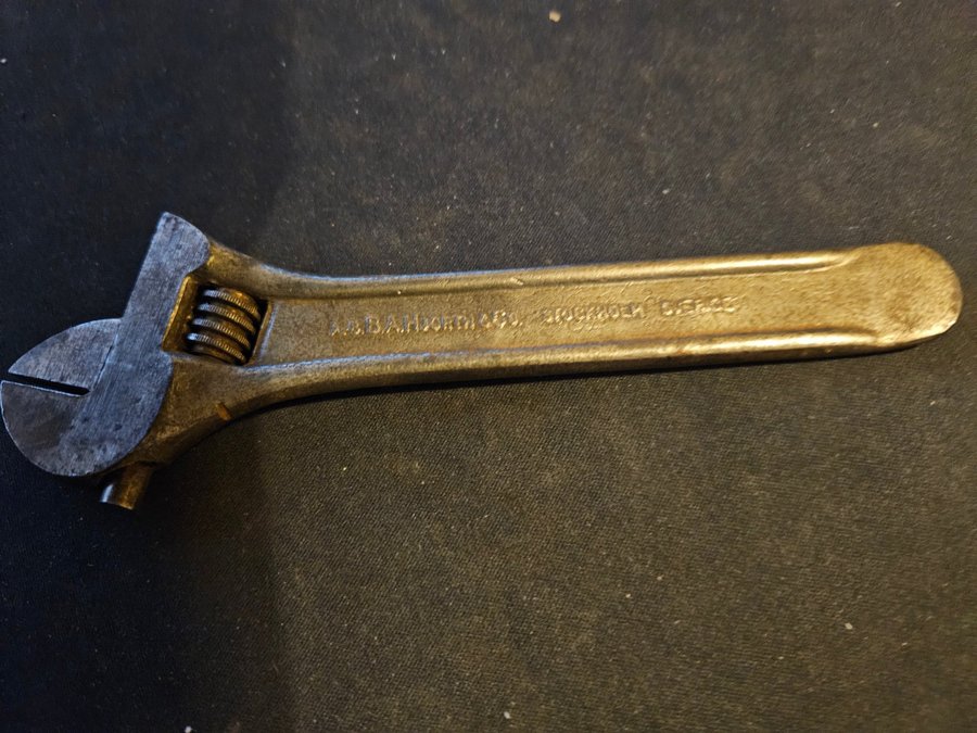 Vintage 6" Bahco 10B Justerbar Nøgle med dækjern