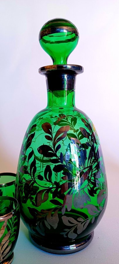 Smuk venitiansk Murano karaffel og glas FREE SHIPPING SWEDEN AND DENMARK