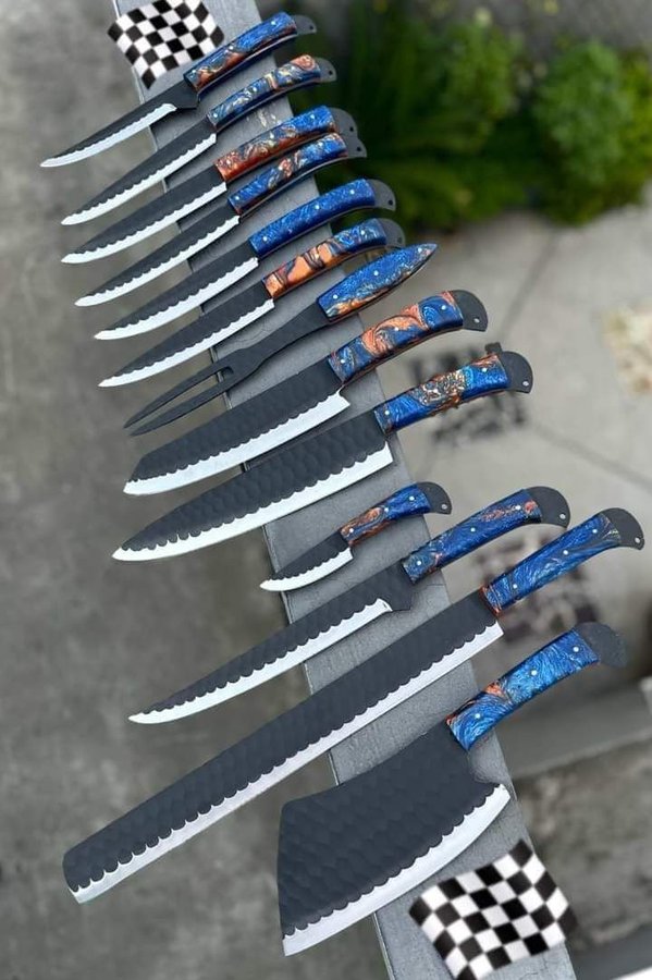 13 pieces Knive set Kitchen Knife Set Outdoor Knife set Beautiful Knife set