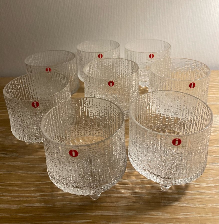 Ultima Thule Iittala Whisky/ Selterglas Tapio Wirkkala 8 Stycken