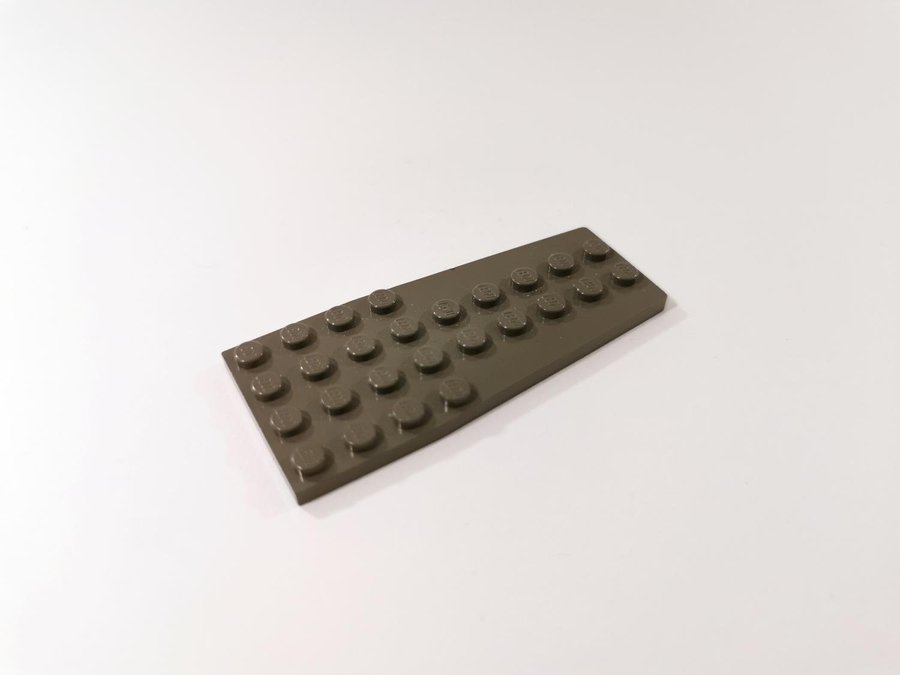 Lego - vinge - plate - 4x9 - part 2413 - mörkgrå (old dark gray)