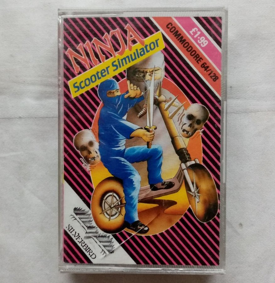 Ninja Scooter Simulator (Firebird - Silver 199 Range) - Commodore 64 / C64 Spel