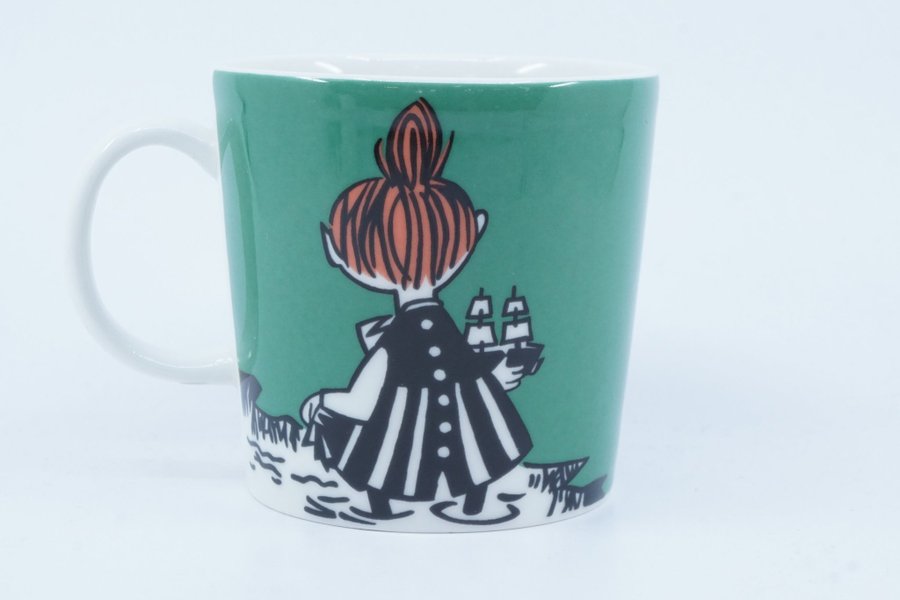 Muminmugg Lilla My glider grön / Moomin Mug Little My Sliding [B]