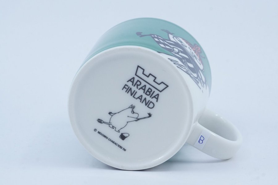 Muminmugg Lilla My glider grön / Moomin Mug Little My Sliding [B]