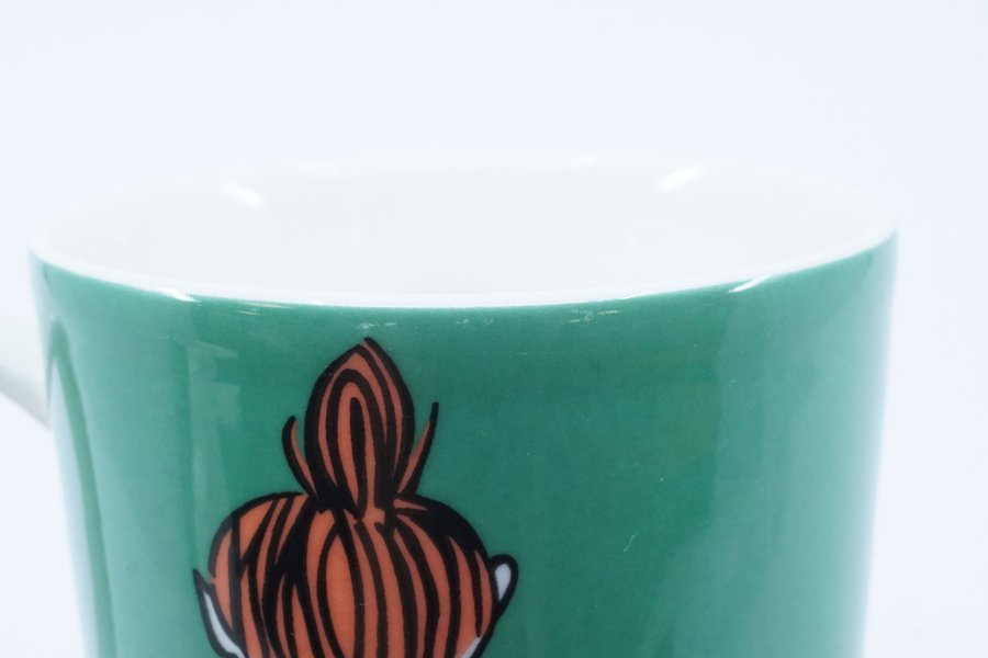 Muminmugg Lilla My glider grön / Moomin Mug Little My Sliding [B]