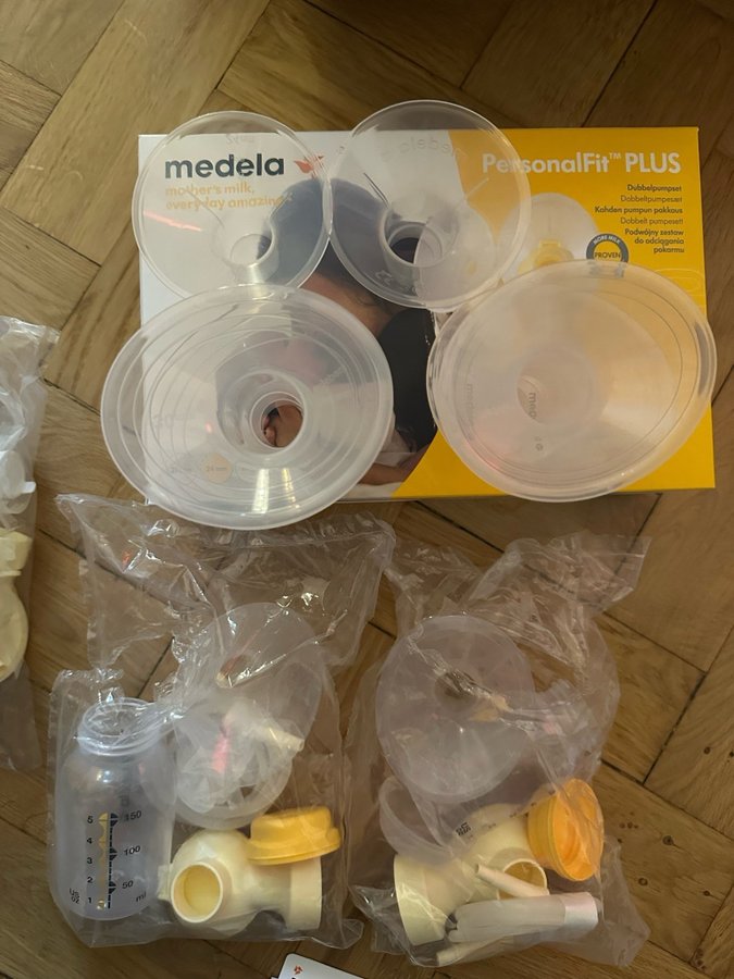 Medela tillbehör elektrisk bröstpump, oanvända!