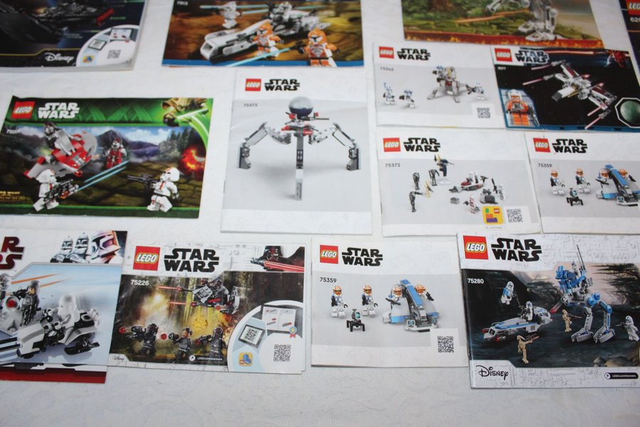 LEGO STAR WARS MANUALER, 75280, 75001, 75337, 7250, 6205, 75299, 7256, 75256 mm