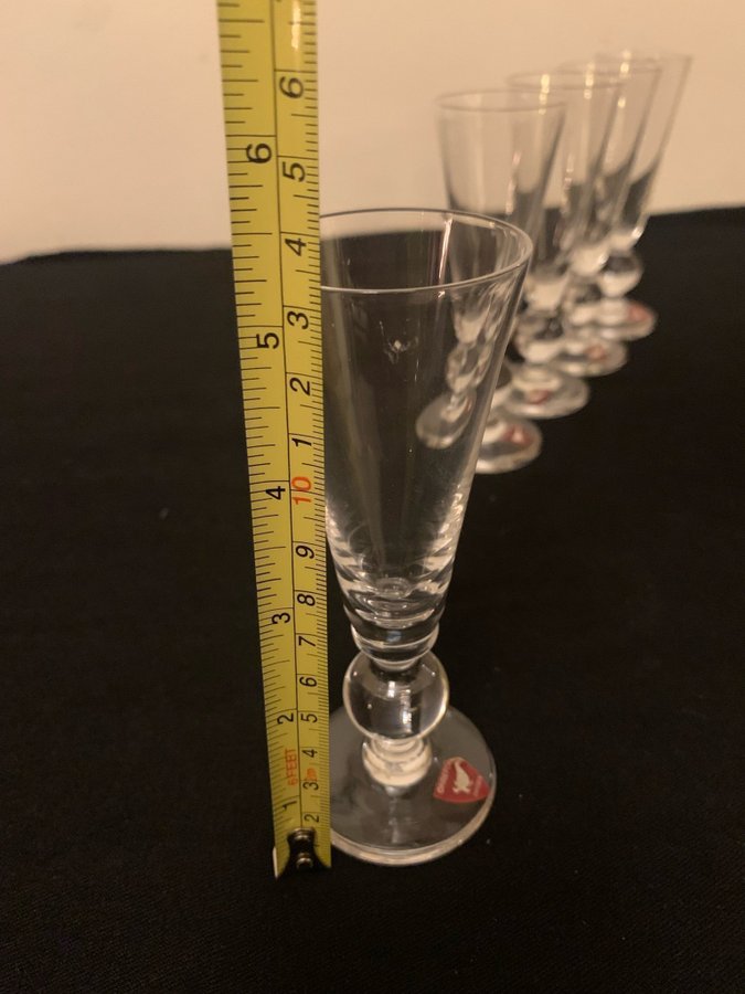 Orrefors colonial 5 st glas 13.3/4,5 cm