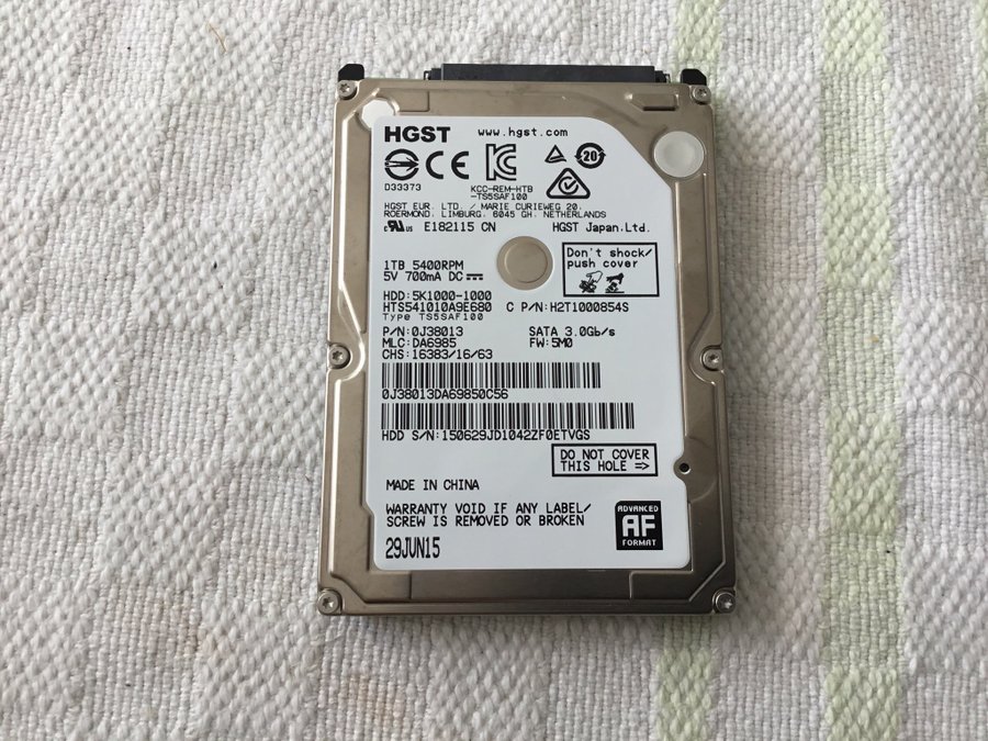 HGS 5400RPM 1TB