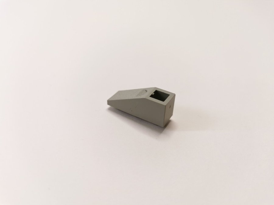 Lego - slope - bas - inverted 33 - 3x1 - part 4287 - ljusgrå (old light gray)