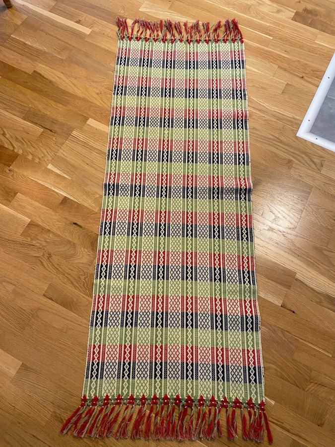 Antik Smålandsväv Västgötatäcke Allmoge Antique Swedish Handwoven cloth Vintage