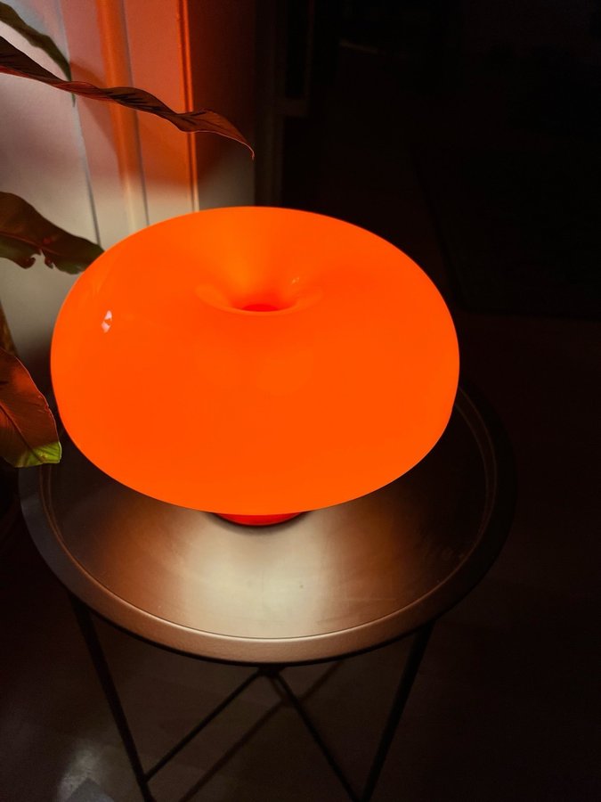 Snygg Orange retro-stil bordslampa