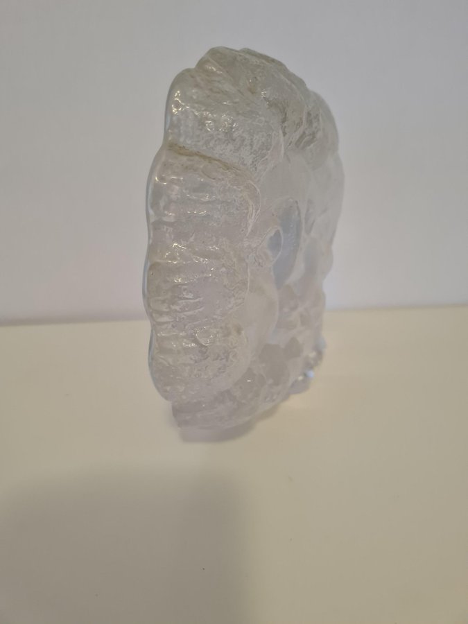 Stort Lejon i glas Skulptur / figurin