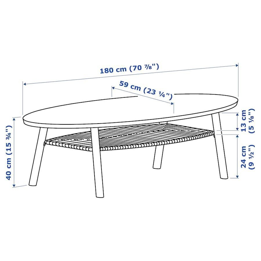 Ikea Stockholm soffbord valnötsfanér