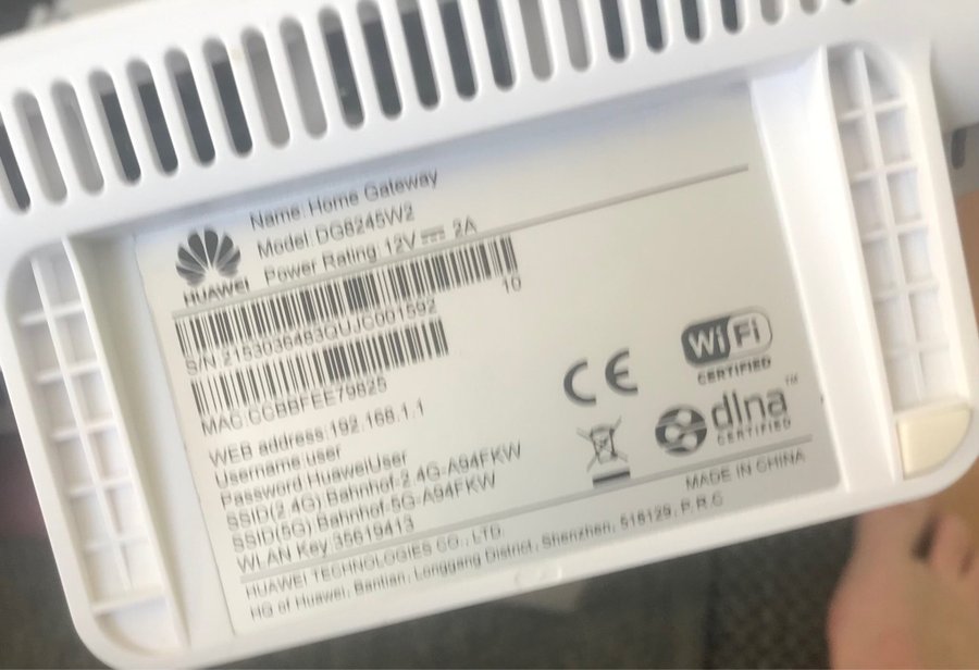 Router Bahnhof Huawei