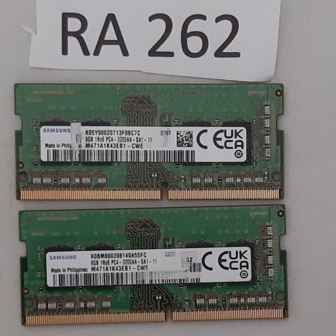 DDR4 16GB  märke : Samsung  snabba 3200 MHz  för laptop