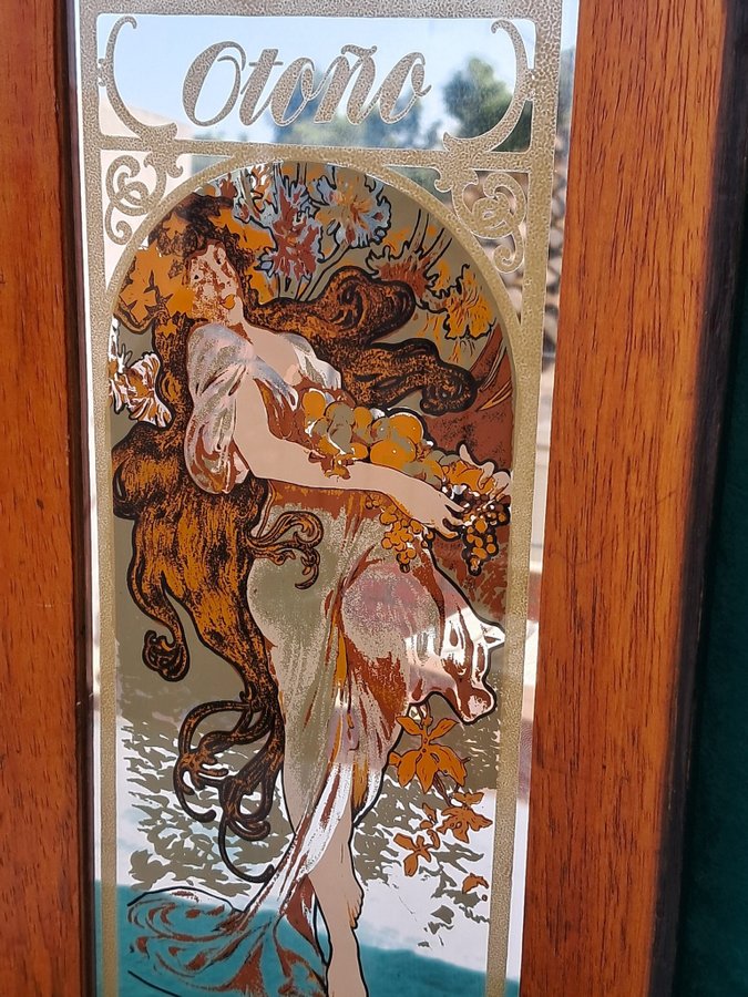 Spegel Alphonse Mucha