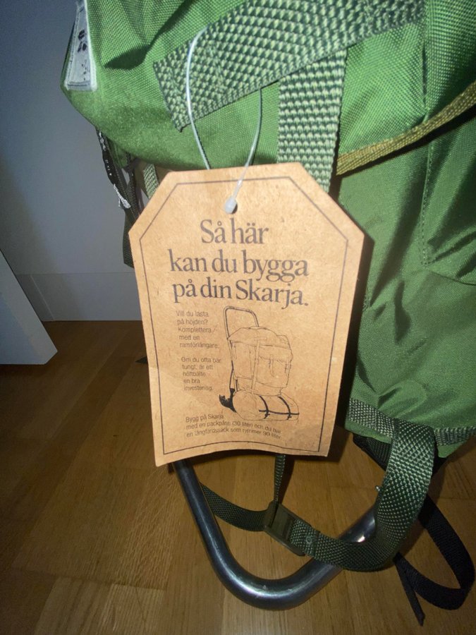 Vintage Haglöfs ryggsäck med ram 60L oanvänd.