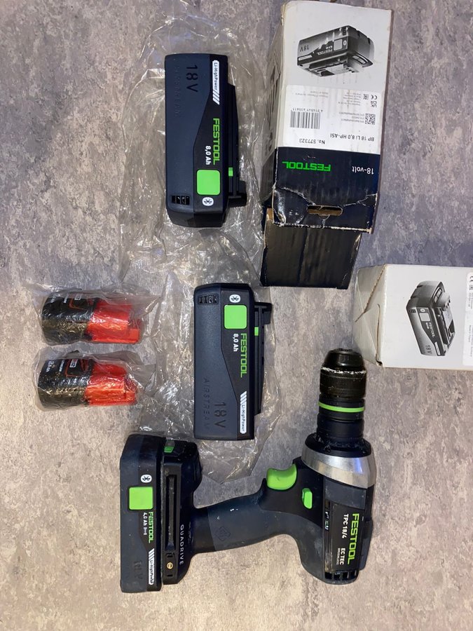 Festool 18V Batterier och Skruvdragare